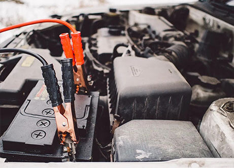 DISCONNECT & TAPE BATTERY CABLES